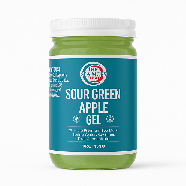 Sour Green Apple SEA MOSS Gel – 16oz