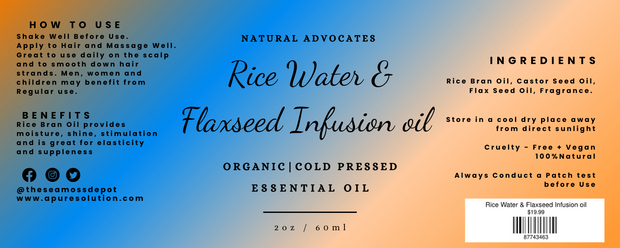 Rice Water & Flaxseed Infusion oil